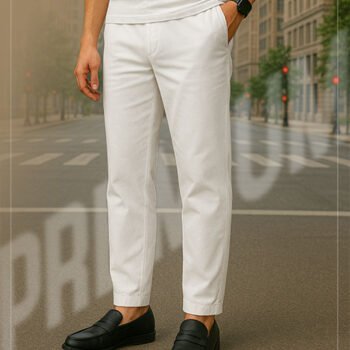 Premium Micro Stitch Pajama – White